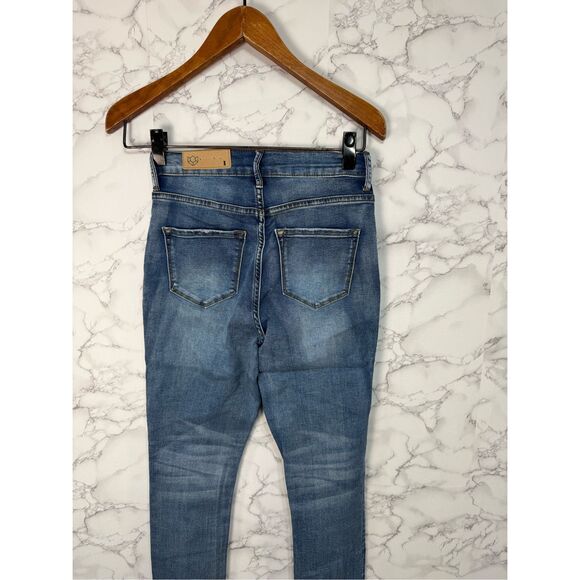 Blue Turtle Juniors Jeans Denim sz 1 Hi Waisted NEW #F973 - Picture 7 of 9